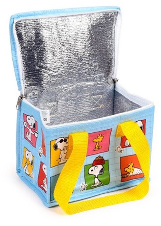 Koeltas Lunchtas - Peanuts Snoopy & Woodstock - RPET Duurzaam - 21x13x15,5cm van Merkloos