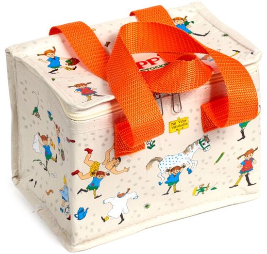 Koeltas Lunchtas - Pippi Langkous - RPET Duurzaam - 21x13x15,5cm van Merkloos
