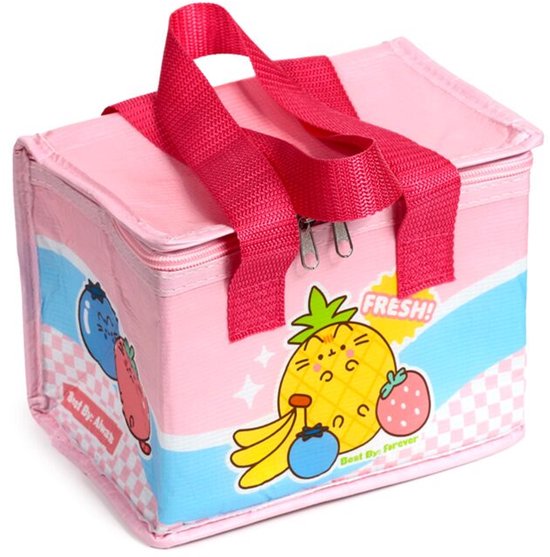 Koeltas Lunchtas - Pusheen the Cat Fruit - RPET Duurzaam - 21x13x15,5cm van Merkloos