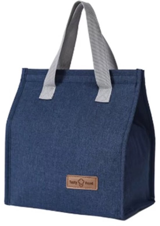Koeltas Lunchtas - Termische Isolatie - Premium Kwaliteit - 6 Liter - Opvouwbaar Waterdicht Lekvrij - Lunchtas Dames Volwassenen Kinderen Heren - Geïsoleerde koeltassen - Blauw van Aosbos
