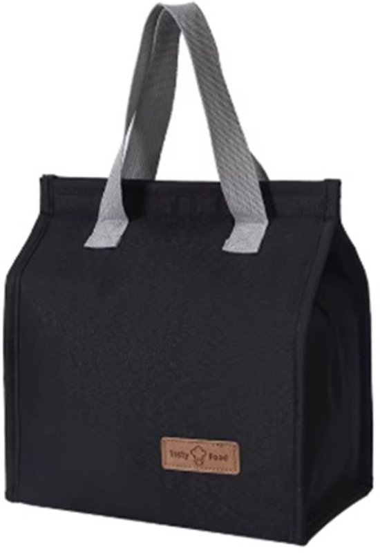 Koeltas Lunchtas - Termische Isolatie - Premium Kwaliteit - 6 Liter - Opvouwbaar Waterdicht Lekvrij - Lunchtas Dames Volwassenen Kinderen Heren - Geïsoleerde koeltassen - Zwart van Lifewit