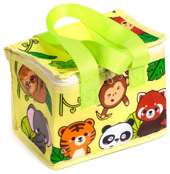 Koeltas Lunchtas - Wild Animals Adoramals - RPET Duurzaam - 21x13x15,5cm van Merkloos