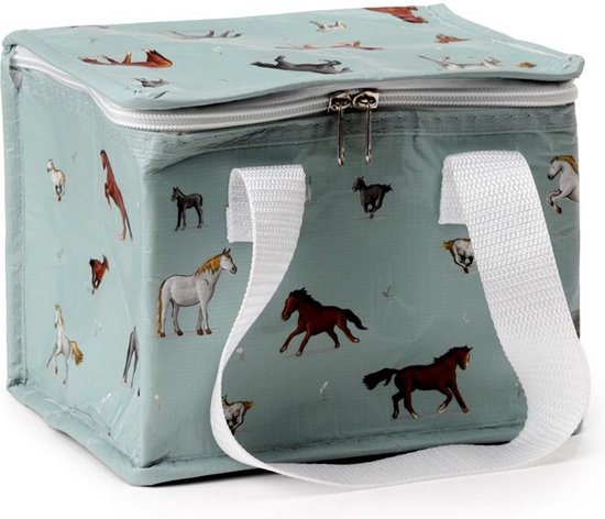 Koeltas Lunchtas Wilgen Boerderij Paarden RPET Duurzaam - 16x20x13cm van KOEL