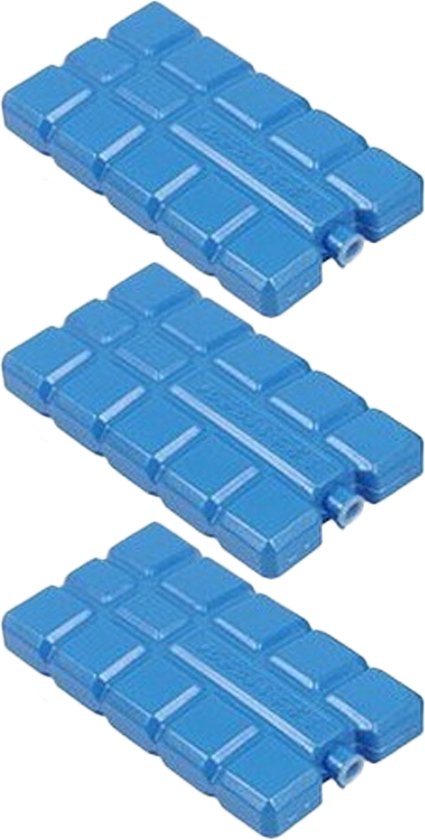 Koeltas of koelbox koelelementen - set van 3x stuks - 15 x 8 cm - 220 ml van KOEL