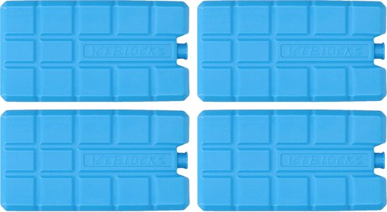 Koeltas of koelbox koelelementen - set van 4x stuks - 15 x 8 cm - 200 ml van KOEL