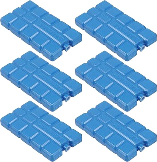 Koeltas of koelbox koelelementen - set van 6x stuks - 15 x 8 cm - 220 ml van KOEL