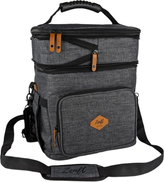 koeltas, opvouwbaar, waterdichte, lekvrije lunchtas met meerdere vakken, verstelbare lunchtas voor camping, werk, park, meer, strand van KOEL