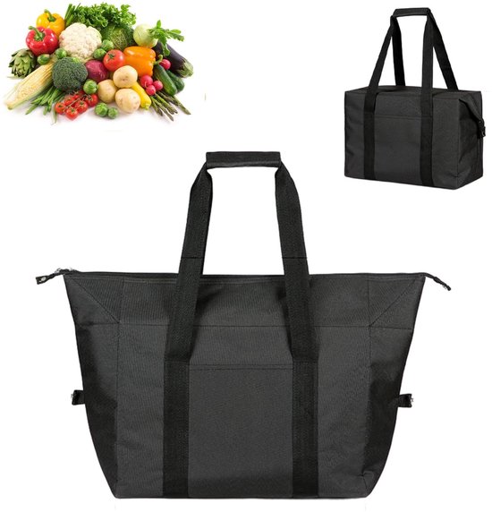 Koeltas - Opvouwbare koeltas van 20 liter - Geïsoleerde lunchtas voor dames heren -picknicktas - Draagbare Koeltassen voor de lunch - Ruime thermotas voor werk, school en strand van Flintry