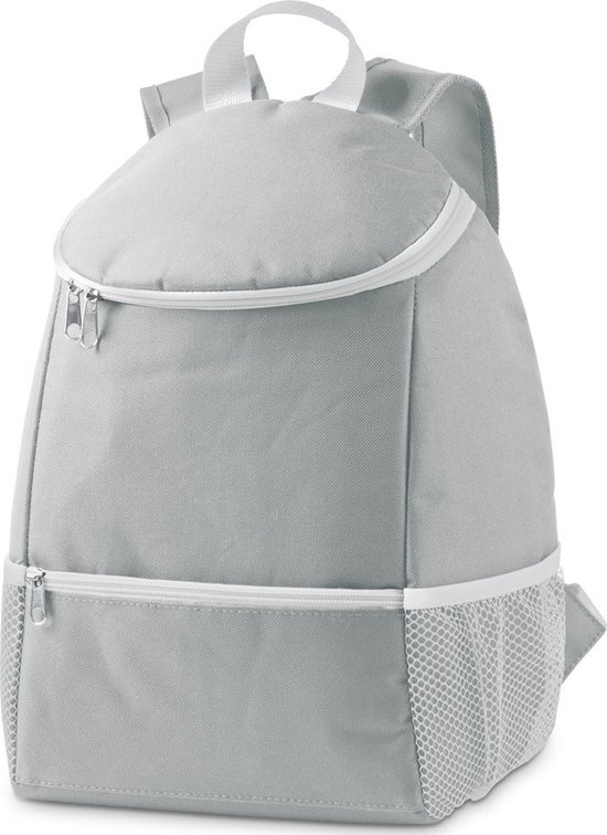 Koeltas rugtas/rugzak grijs 28 x 34 x 14 cm 10 liter - Koeltassen - Koelrugzak van KOEL