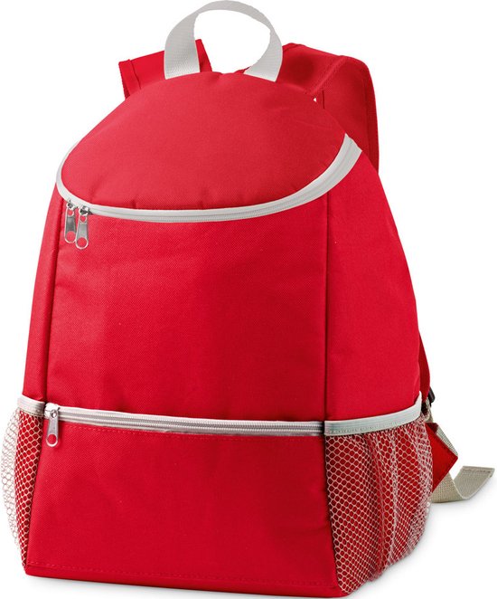 Koeltas rugtas/rugzak rood 28 x 34 x 14 cm 10 liter - Koeltassen - Koelrugzak van KOEL