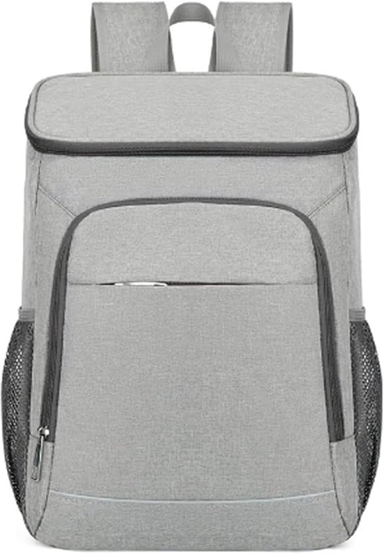 Koeltas rugzak - 36 Liter grote backpack cooler - Grote thermische rugzak en koelrugtas - Waterdichte lunchtas voor dames en heren - Perfect voor kamperen en picknick - Zwart - 30 x 18 x 44 cm