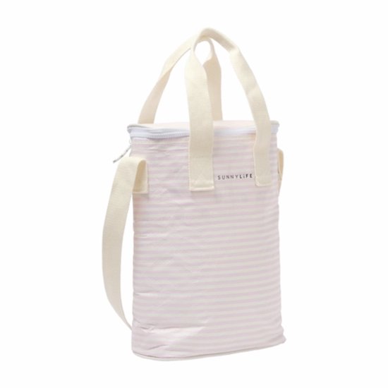 Koeltas Sunnylife Light Cooler Drinks Bag Lazy Days Pink Stripe