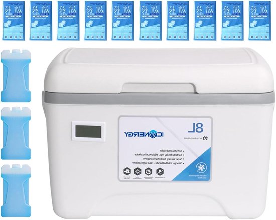 Koeltas - Thermobox - Eten meenemen - Temperatuurweergave - 8 liter - Enkel kenmerk