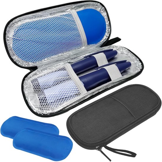 Koeltas voor insuline en medicijnen voor onderweg - Draagbare en herbruikbare insulinetassen van Luxja