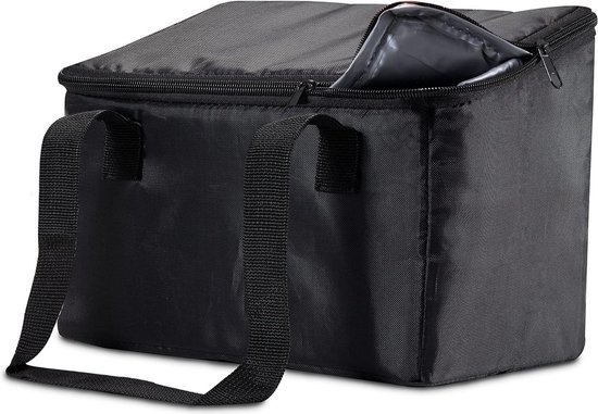 Koeltas voor passagiers-organizer, koelinzetstuk voor achterbankbox, vuilnisemmer voor autostoel, tas auto-vuilnisemmer, 16 x 24 x 20 cm (zwart) van KOEL