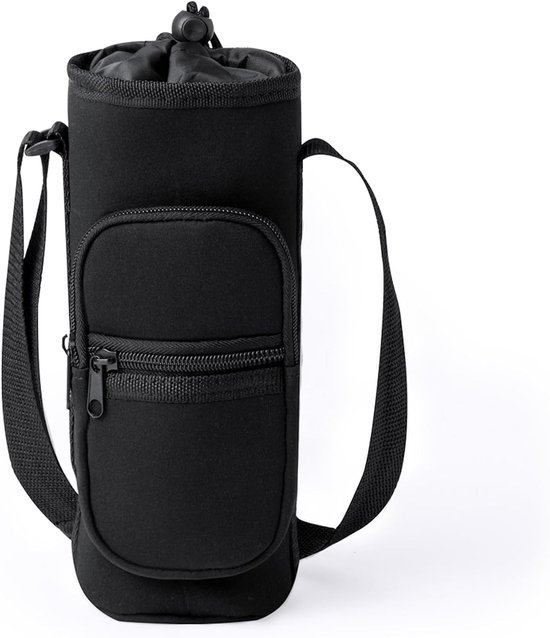 Koeltas voor waterfles tot 1,5 liter - verstelbare schouderriem - ritssluiting - ideaal voor outdoor - ShopVlot
