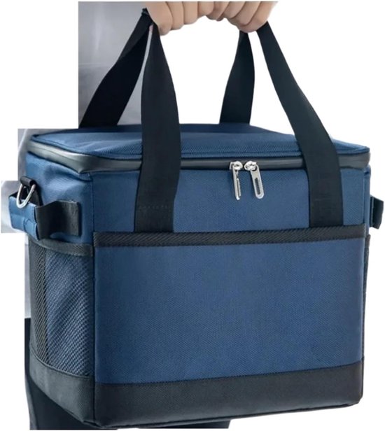 Koeltas - Zachte Lunchbox - Picknick Buiten - Inklapbaar Ontwerp - 10 Liter Capaciteit - Blauw