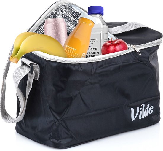 Koeltas Zwart 10 l - Lunchtas - Koeltasje - Geïsoleerde - Koelbox van KOEL