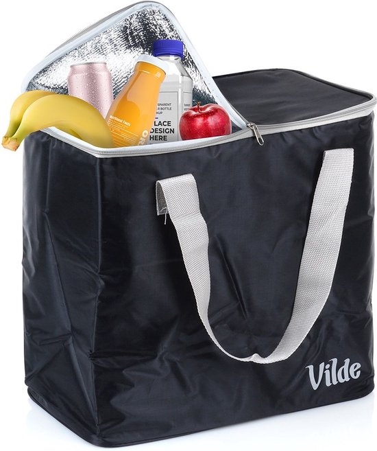 Koeltas Zwart 30 l - Lunchtas - Koeltasje - Geïsoleerde - Koelbox van KOEL