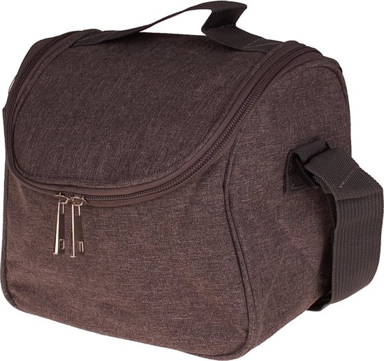 Koeltasje / Lunchtasje - Grijs Gemeleerd - Isolatietasje - 19x21x15cm van KOEL