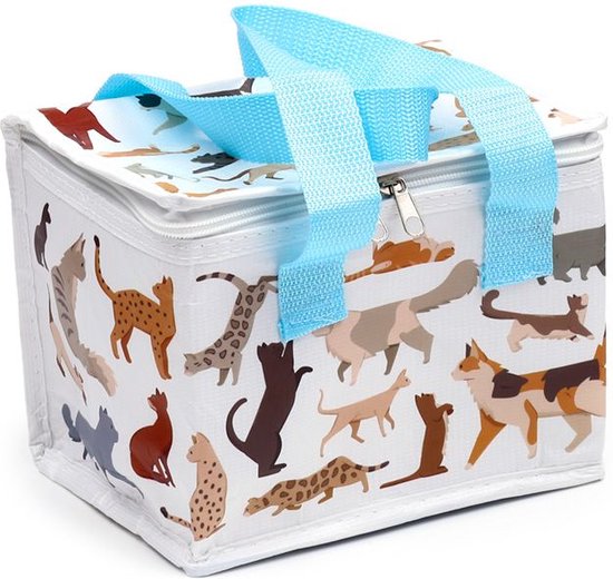 Koeltas/Lunchtas - Feline Fine Cats - Duurzaam RPET - 15x20x14cm van KOEL