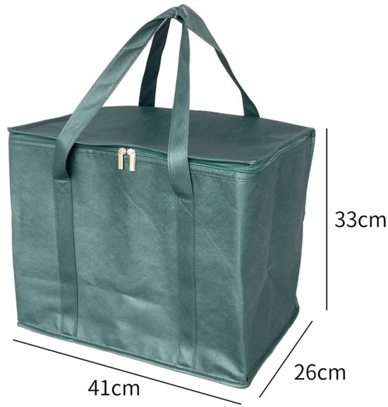 Koeltassen - Plasticschuimkoeltas voor voedsellevering, geïsoleerde supermarkt tas, geïsoleerde koeltas, geschikt voor levering van warme en koude voedsel, supermarktinkopen, reizen, winkeluitstap van Merkloos