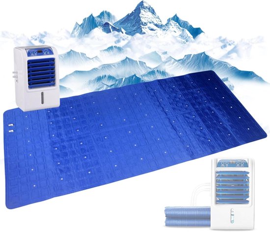 Koelwatermatras Topper - Zomer Koeler - Comfortabel Slapen - Energiezuinig - 1.6 x 0.7M - Blauw