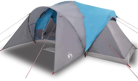 Koepeltent 6-persoons waterdicht blauw van Merkloos