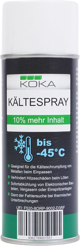 KOKA koudespray tot -45 °C IJsspray IJsspray Koelspray 440 ml van KOKA