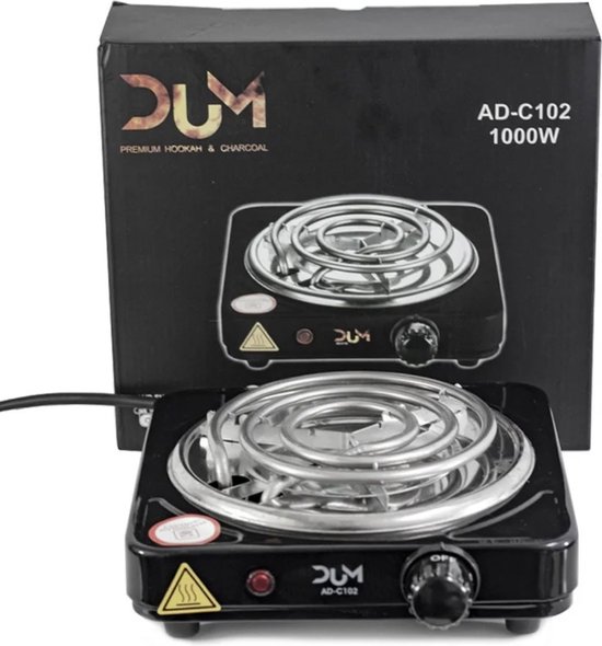 Kolenbrander Elektrische - Kolenstarter - 1000 Watt - Kolenverhitter - Kolen opwarmen - Kooltjes - Kolen - Coco - Verwarmer - Amy Deluxe - Camping kooktoestel - Kooktoestel camping - Kookplaat - - Camping kooktoestel -BBQ Starter van Amy Deluxe