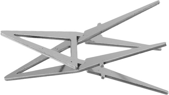 Kookhouder Camping - Draagbare Stove - Buiten Koken - Roestvrij Staal - Compact Ontwerp - Zilver