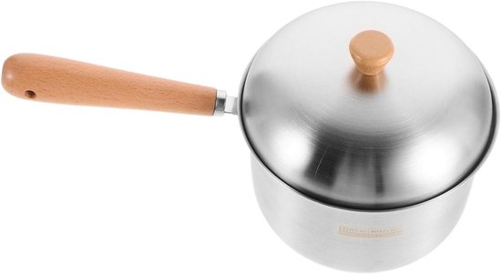 Kookpot Van Roestvrij Staal: 800 Ml Kleine Melkpot Met Verdikte Bodem, Snelle Warmtegeleiding, Multifunctionele Melkkoker Voor Gasfornuizen