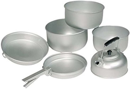 Kookset voor volwassenen, uniseks, zilver, eenheidsmaat