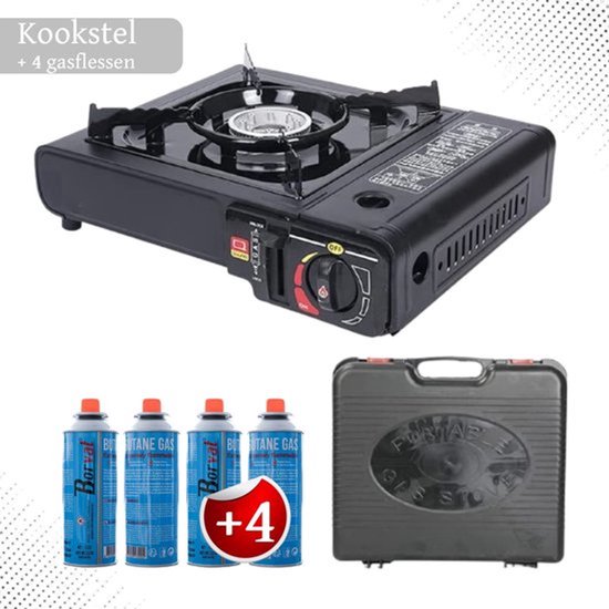 Kookstel gasflessen butaan gas - 56 stuks a 227 gram - gasbus navulling