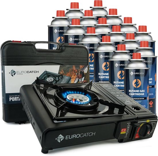 Kooktoestel op Gas voor Buiten - Inclusief 16 Gasbussen - Ideaal voor Camping van MaxxGarden