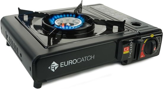 Kooktoestel op Gas voor Camping en Buitenactiviteiten - Draagbaar Gasfornuis met Verstelbare Vlam van Merkloos