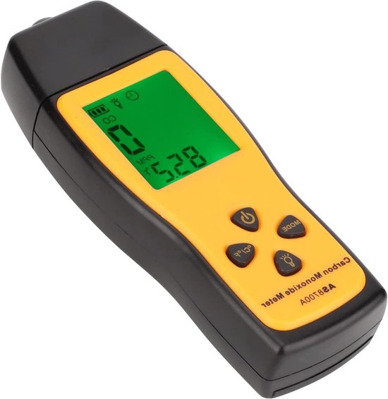 Koolmonoxide Meter - Gauge Monitor Koolstof Gas Analyzer voor Kantoor met Meetbereik 0 ~ 1000PPM van XLA Alert