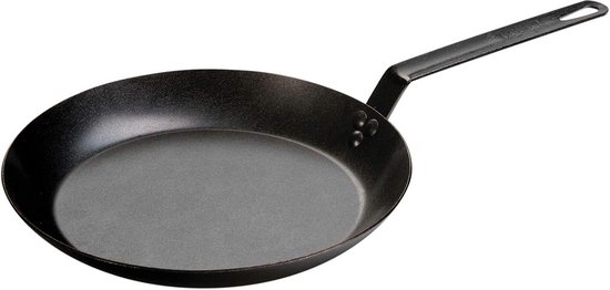 Koolstofstalen Koekenpan Voorgekruid 30 cm - Duurzaam en Veelzijdig