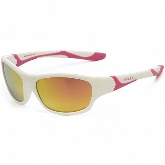 Koolsun - Sport - kinder zonnebril - wit hot pink - 3-8 jaar van KOO