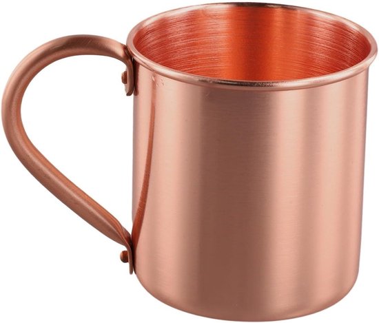 Koperen Mok - Drinkbeker Beker - Buiten Kamperen - Puim Koper Materiaal - 450ML - Goud