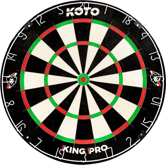 KOTO Pro Edition Dartbord, Sisal Kork Dartboard, Toernooi Dartbord met Braziliaans sisal, Incl. Montagesysteem, Dartspel Beginners & Ervaren spelers van KOTO
