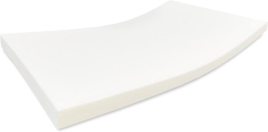 Koudschuimmatras - Caravan matras Camper matras - Comfortabel slapen - NEN gecertificeerd - 135 x 190 cm - Wit
