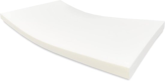 Koudschuimmatras - Caravan matras - Slapen - Hypoallergeen - 75 x 200 cm - Wit van Merkloos