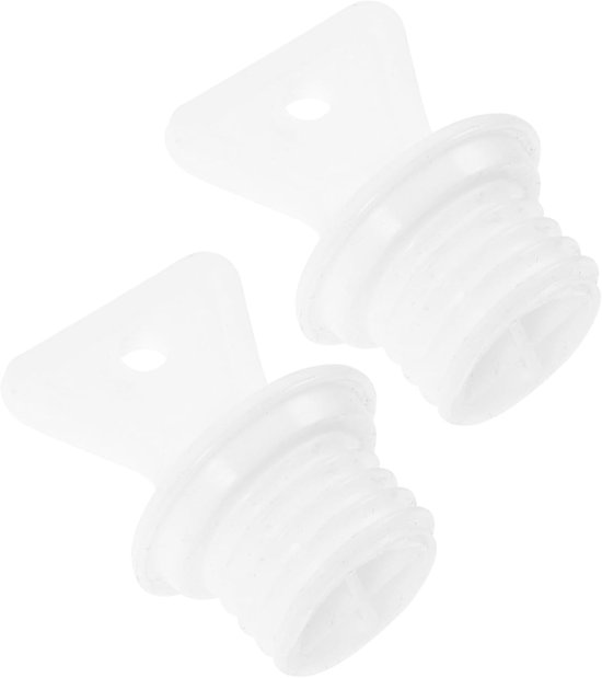 Kruik Afdichtingen - Vervangende Stoppen - Warmwaterzak Gebruik - Lekvrij Ontwerp - 4.5x3.5cm - Wit