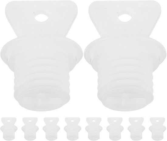 Kruikdoppen - Afsluitpluggen - Warmte en comfort - Lekvrije zekerheid - 10 stuks - Wit