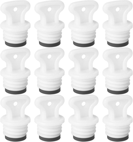 Kruikdoppen Rubber - Flessen Stopper - Warmwaterkruik Afdichten - Lekvrije Afsluiting - 3.5 cm - Wit