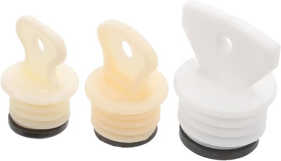 Kruikstop Vervanging - Rubber Plug - Warmwaterzak Gebruik - Lekvrije Afdichting - 3 Stuks - Diverse Kleuren van Merkloos