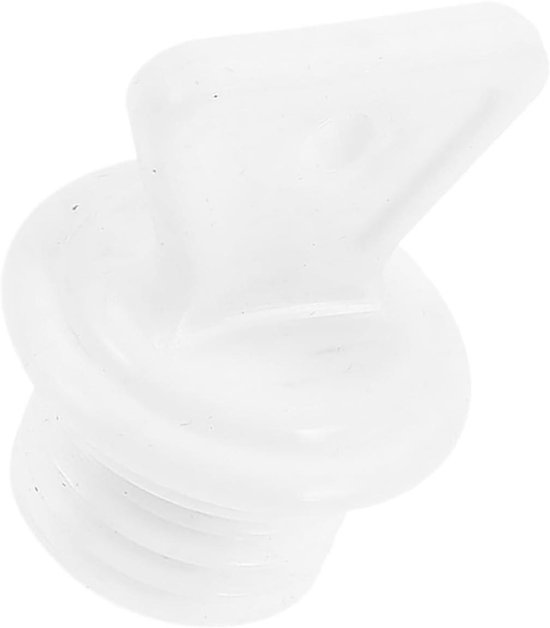 Kruikstopper - Vervangende dop - Warmwaterzak gebruik - Lekvrije afdichting - 45 x 35 cm - Wit