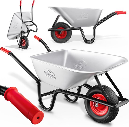 Kruiwagen 100 liter Capaciteit 250kg Draagvermogen Tuinkar Handkar Tuin Bouw van MacLean