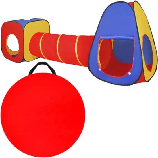 Kruzzel 3-in-1 Kinderentent: Tipi, Tunnel & Speelhuis - Multifunctioneel Speelplezier! van Kruzzel
